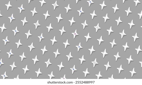 Vektorhintergrund mit silbernen Sternen. einfarbiger Hintergrund