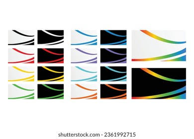fondo vectorial, elementos simples de tarjetas de visita a color