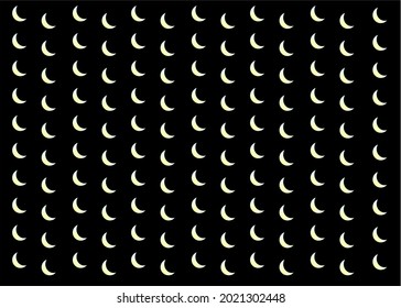 vector background simple crescent moon pattern