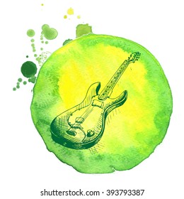 Vector background sketch electric guitar
Vector sketch of an electric guitar