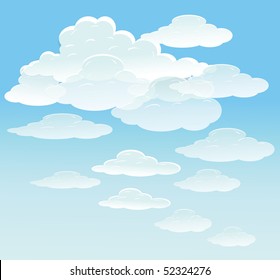 vector background with sky.