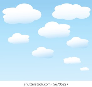 vector background with sky.