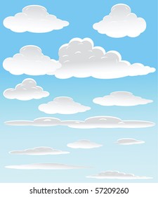 vector background with sky.