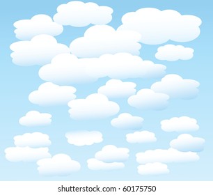 vector background with sky.