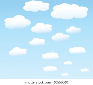 vector background with sky.