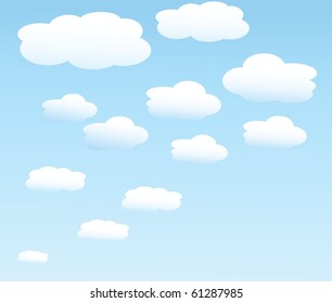 vector background with sky.