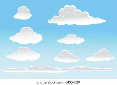 vector background with sky.