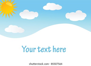 vector background with sky.