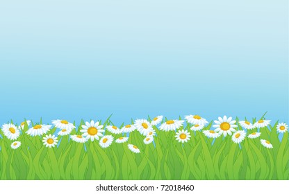 Vector Background Sky Grass Stock Vector (Royalty Free) 72018460 ...