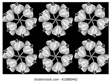 vector background with slopes. Seamless pattern, hand drawing