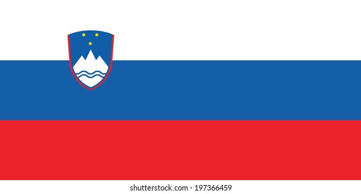 vector background of slovenia flag