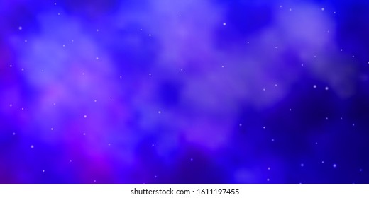 vector background with small and big stars. Colorful illustration with abstract gradient stars. Design for your business promotion.