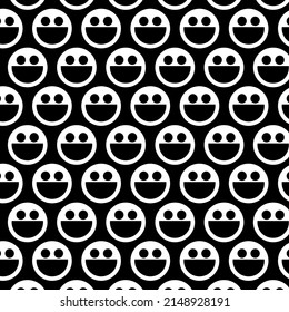 Vector background smile picture, color white