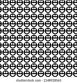 Vector background smile picture, color black