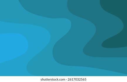 A vector background with smooth liquid blue gradients that flow like ocean waves, ideal for summer themes, banners, or website design layouts.

