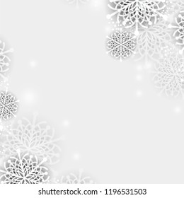 Vector background snowflakes.
