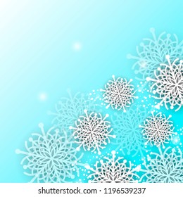 Vector background snowflakes.
