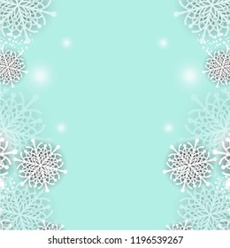 Vector background snowflakes.