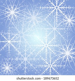Vector background with snowflakes
