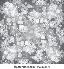Vector background with snowflakes