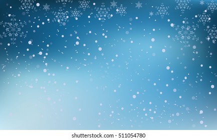 vector background with snowflakes