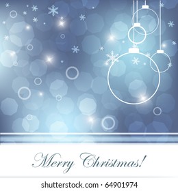 vector background with snowflakes and decoration. Eps10