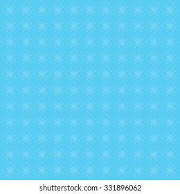 Vector background with snowflakes in pastel blue tones