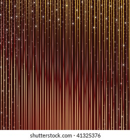 Vector background - snowflakes and stars descending