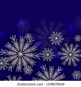 Vector background snowflakes.Merry Christmas Party invitation.Origami.