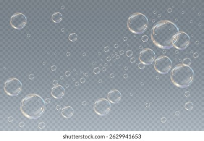 Vector achtergrond met zeepbellen in aquarel voor banners, kaarten, flyers, sociale media wallpapers.