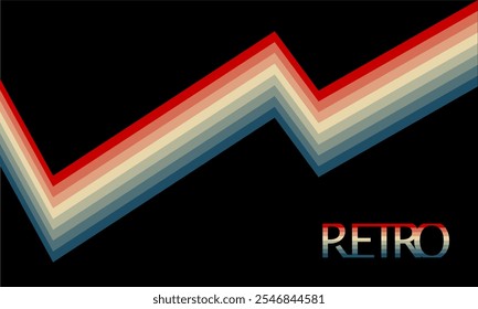 vector background, soft color retro style