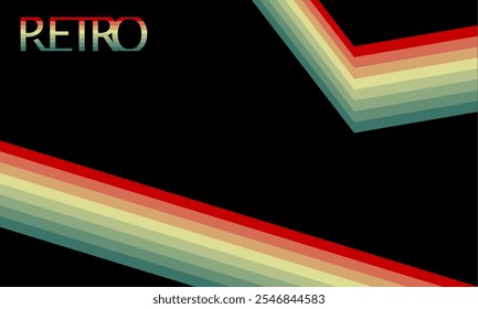 vector background, soft color retro style