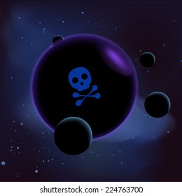 Vector background: Space infographic