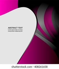 Vector background space overlap layer graphic for text and message modern artwork design

