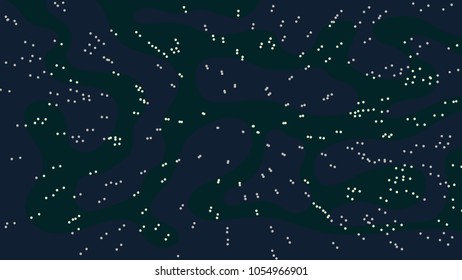 Vector background with space, stars and dust.