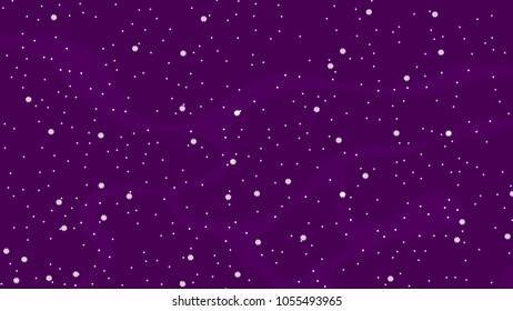 Vector background with space, stars and dust.