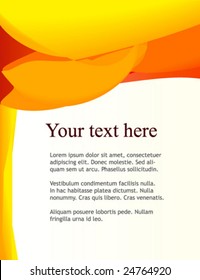 Vector background with space for text.