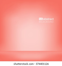 Vector background with space for text, red empty room, mock up for display products.