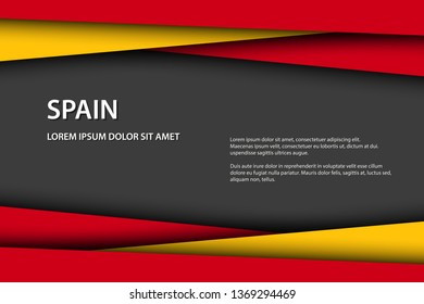 Vector background with Spanish colors and free grey space for your text, Spanish flag, Made in Spain, Spanish icon and symbol