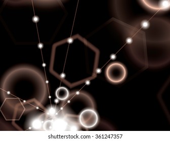 Vector Background with Sparkles. Abstract Illustration.