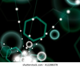 Vector Background with Sparkles. Abstract Illustration.