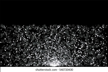 Vector background  with sparkles.Glowing light glitter background. White spot lights background.