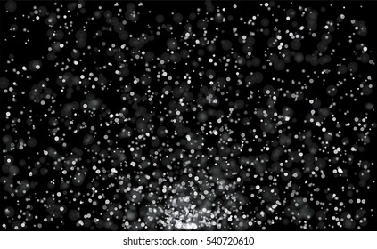 Vector background  with sparkles.Glowing light glitter background. White spot lights background.