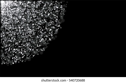 Vector background  with sparkles.Glowing light glitter background. White spot lights background.