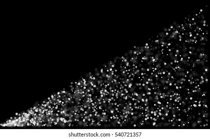 Vector background with sparkles.Glowing light glitter background. White spot lights background.