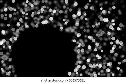 Vector background with sparkles.Glowing light glitter background. White spot lights background.