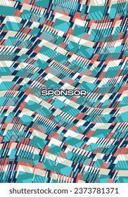Fondo vectorial para la textura del patrón de sublimación de Jersey deportivo