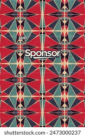 Vector Background for Sport Jersey Sublimation Pattern Texture