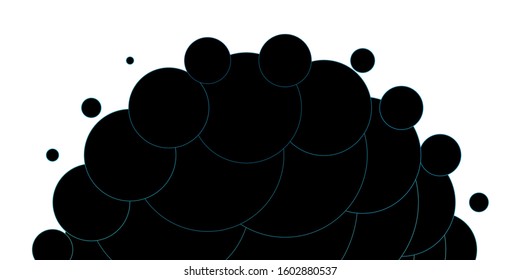 vector background with spots. Abstract decorative design in gradient style with bubbles. Pattern for wallpapers, curtains.