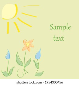 vector background with spring nature